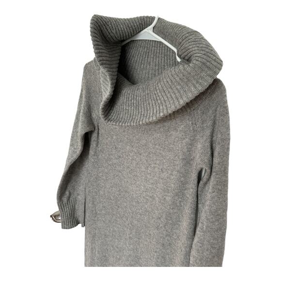 UNIGLO sweater dress with large turtleneck in gray size small - Picture 4 of 16